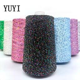 YUYI-Fios de tricô com lantejoulas para mulheres, bordado de alta densidade, tricô manual DIY, chapéu de lã, cachecol, 2mm, 500g - Image 1