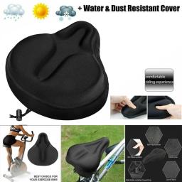 Capa de assento de almofada de bicicleta 3d gel sela almofada acolchoada macia extra conforto capa de selim de bicicleta para bicicletas de estrada de montanha - Image 2