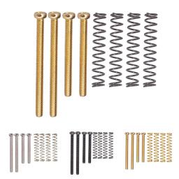 Ferro Elétrico Bass Ponte Tailpiece com Parafusos e Molas, Acessório Instrumento Musical, Guitarra Peças e Acessórios, 1 Conjunto - Image 1
