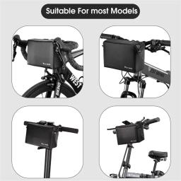 Oeste Biking-Multifuncional Bike Handlebar Bag, Scooter elétrico bolso frontal, Ombro Peito Bag, MTB Estrada Ciclismo Acessórios - Image 6