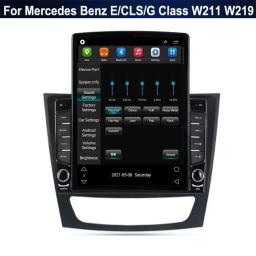 Rádio de carro estilo vertical Android 13, tela Tesla, navegação GPS, leitor multimídia para Mercedes Benz ECLSG classe W211 W219 - Image 6
