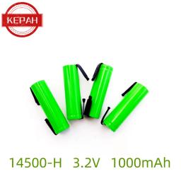 Bateria de lítio soldada 14500 com alta capacidade e potência 1450 3.2V 3.7V carregamento universal, multifuncional e durável 1000mAh - Image 1