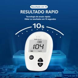Sinocare Safe-Accu Medidor de Glicose no Sangue, Kit Glucometer, Tester Diabetes, Monitor de Açúcar Médico, 50 ou 100 tiras - Image 3