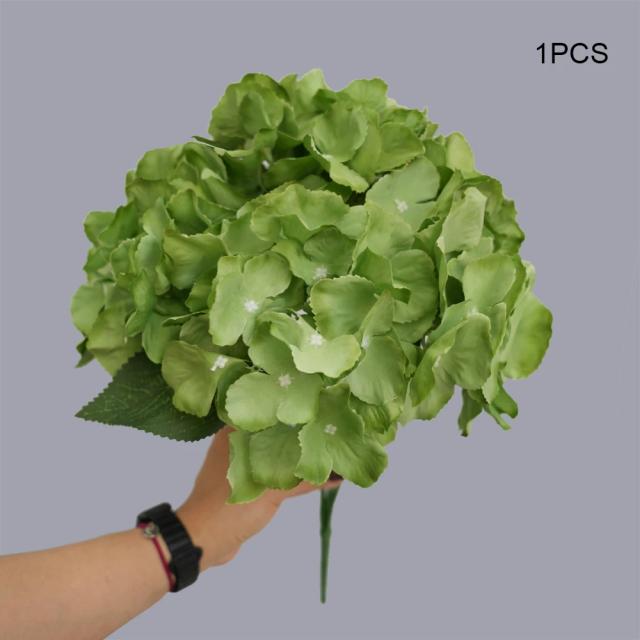 Flores Artificiais Hortênsia Arranjo 5 Garfos para Decoração Floral DIY