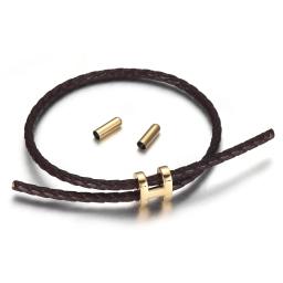 Fechos de aço inoxidável conector de contas ajustáveis com contas finais para pulseiras ajustáveis acessórios de fabricação de joias - Image 2