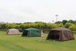 Camadas duplas Oversized Rainproof tenda ao ar livre, barracas de acampamento impermeáveis, 2 Quartos, tenda familiar, cobertura total, 3-12 pessoas - Image 5