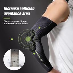 Almofadas de cotovelo anticolisão, mangas de braço de compressão, protetor para exterior, basquete, futebol, bicicleta, cotovelo, esportes, 1pc - Image 2