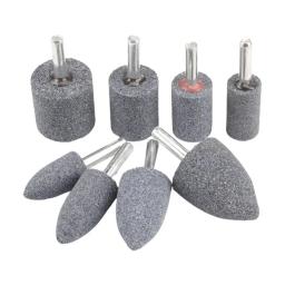 5 pçs rebolo polimento bit 6mm haste redonda cilíndrica cônica afiar cabeça ferramenta para moedor ferramentas rotativas acessórios - Image 5