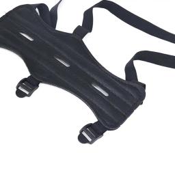 Arco e seta Equipamento Caça, Tecido De Couro, Arco e flecha Braço Guarda, Quatro Strap Fivela De Couro, Alças ajustáveis, Reverse Tradicional - Image 4
