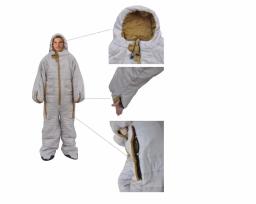 Interior humanóide algodão saco de dormir para adultos, cama super leve, acampamento ao ar livre, estação quente, inverno - Image 6