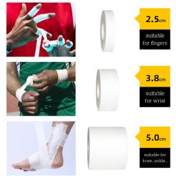 Fita esportiva de algodão, 1 rolo de 2,5/3,8/5cm, 13,7 metros, bandagem, bandagem, para dores musculares, dedo, tornozelo, pulso - Image 2