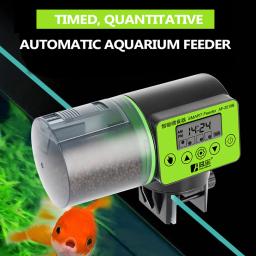 Alimentador automático de peixes com display digital Alimentador de tanques de peixes, Timing inteligente ajustável, Alimentador Goldfish aquário, Grande capacidade - Image 2