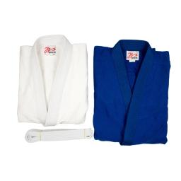Único Weave artes marciais quimono, Judo Gi Uniforme Competição, 100% Algodão, Branco, 450gsm - Image 2