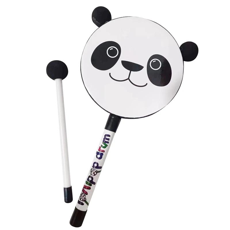 Lollipop-tambores, instrumentos de percussão, bonito, 6 polegadas, brinquedo, percussão, percussão, para a educação pré-escolar - Image 1