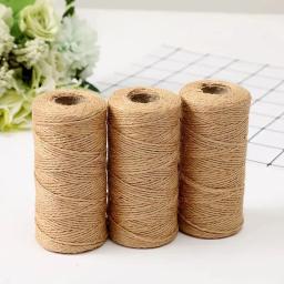 Corda de juta para DIY Craft Decoração, Twine String, Hemp Cord, Embrulho, 109 jardas, 1Pc - Image 4