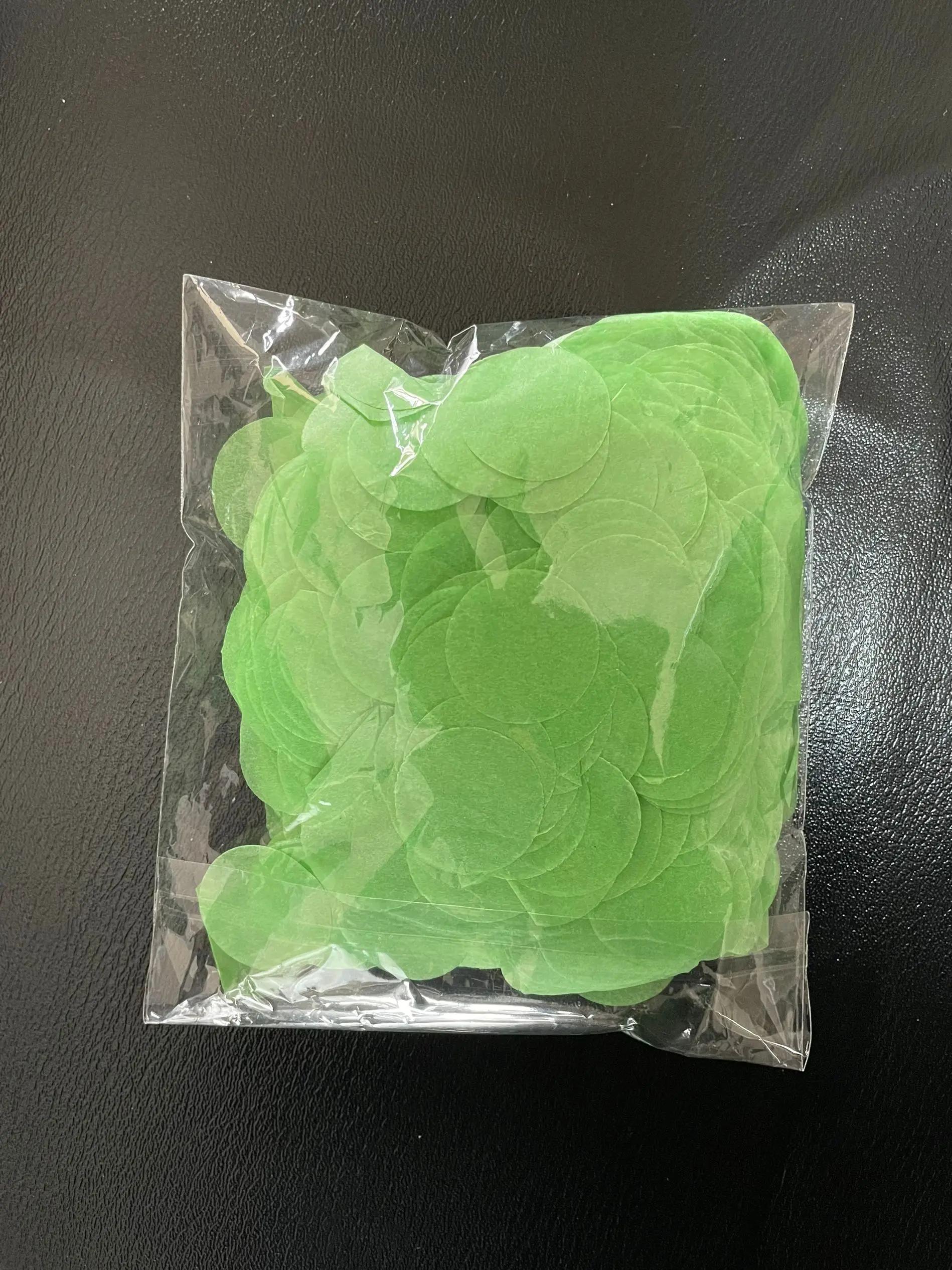 Confete de papel tecido redondo, adequado para Popper, biodegradável, suprimentos para festa de casamento, polvilha preto e branco, 30 g - Image 1