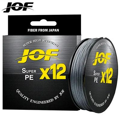JOF X12-Super Strong Linha de Pesca Multifilamento PE 500m 12 Fios 25-90LB