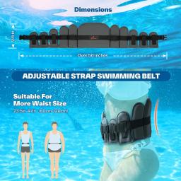 Sportneer água aeróbica cinto equipamentos cintos aqua flutuador flutuação ajuda cinto de flutuabilidade acessórios de treinamento aquático para fitness - Image 6