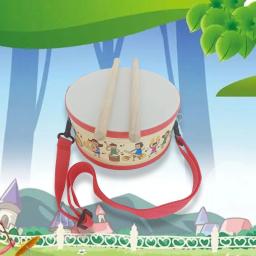 Conjunto de tambor de cintura mão olho coordenação presente aniversário tambor instrumento 2 baquetas educacional sensorial crianças tambor conjunto mão tambor - Image 6