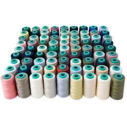 Poliéster Serrilhada Linha De Costura, Linha De Máquina, Linha De Bordado, Carretéis De Reparo De Mão, 40s, 2, 3000 Jardas - Image 6