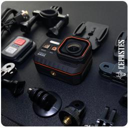 Cerastes câmera de ação 4k60fps com tela de controle remoto à prova dwaterproof água esporte câmera gravador câmera esportiva capacete ação cam - Image 6