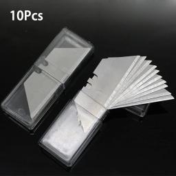 Lâminas De Trapézio Lâmina De Substituição, Lâmina De Material De Aço Carbono, DIY Artesanato De Arte, Cortador De Ferramenta, 10Pcs por Conjunto - Image 5