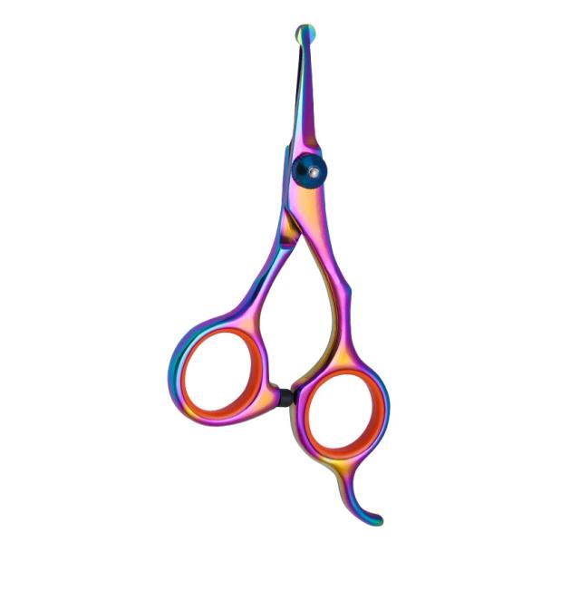 Tesouras de Aço Inoxidável para Corte de Pelos de Animais: Ideal para Pés, Orelhas e Olhos de Cães e Gatos