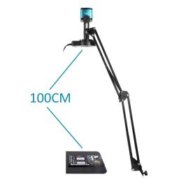 Microscópio Industrial com Suporte Dobrável, Câmera Digital, Luz LED, Solda, 48MP, 4K, 1080P, HDMI, USB, Lente 150X - Image 3