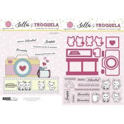 Corte de metal morre para Scrapbooking DIY, Shake Carimbos, Espanhol Álbum Cartões de Papel, Artesanato Decorativo, Embossing Die Cuts, julho, 23 - Image 6