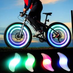 Colorido Bike Wheel Spoke Light Waterproof MTB Equilíbrio Bicicleta Luz LED Pneu Pneu Flash Lights Aviso Ciclismo Lâmpada - Image 1