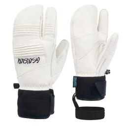Luvas duráveis de três dedos para homens e mulheres, pele de carneiro espessa, à prova de vento, impermeável, ciclismo, inverno - Image 3