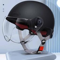 Capacete ultraleve para homens e mulheres, meio capacete retrô scooter, capacete de ciclismo, bicicleta MTB, bicicleta, clássico - Image 2