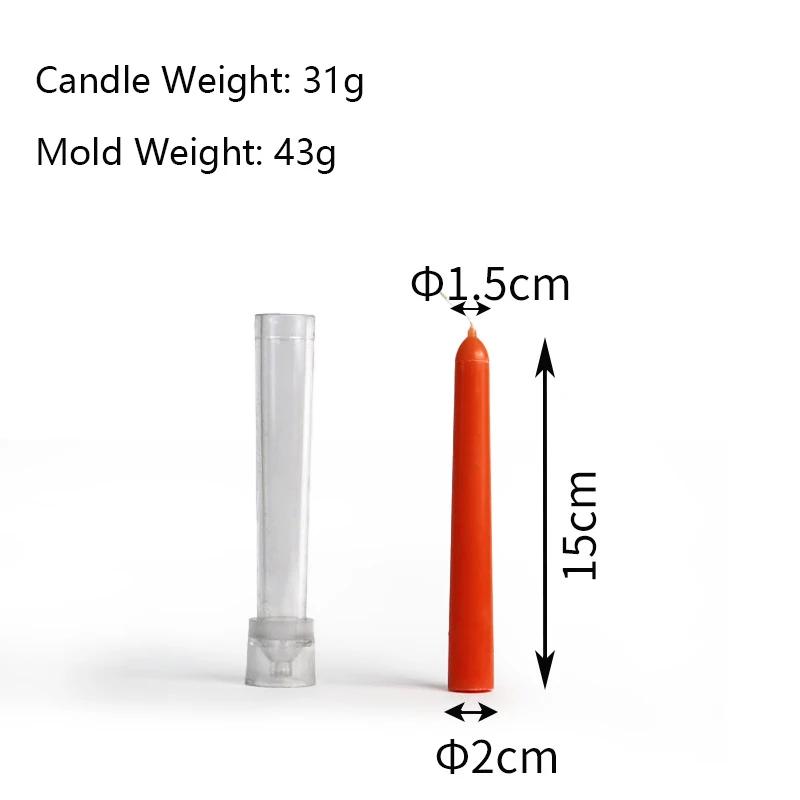 DIY Acrílico Vela Molde Fácil Desmoldagem Longo Pilar Cera Molde Pc Plástico Longo Tira Vela Molde Casa Mesa Decoração Ornamentos - Image 1
