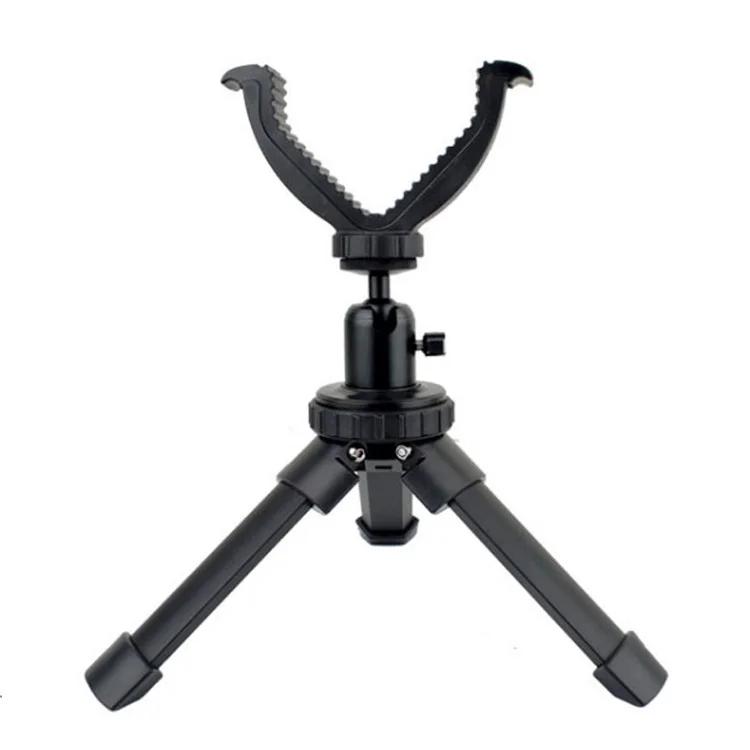 Durável alumínio tiro resto tripé, altura ajustável Rifle, V Yoke Stand, construção portátil para o alvo, rotação de 360 graus - Image 1