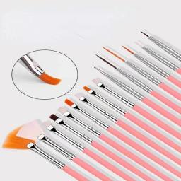Multi-Funcional Nylon Hair Art Paint Brush, Aquarela Rod Pen, Desenho Ferramenta de Pintura, Material Escolar, Papelaria Presentes, 15Pcs Set - Image 2