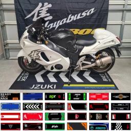 Tapete de poliéster para motocicleta, tapete de estacionamento para exibição de bicicleta de corrida, antiderrapante, cabeceira, exibição personalizada - Image 1