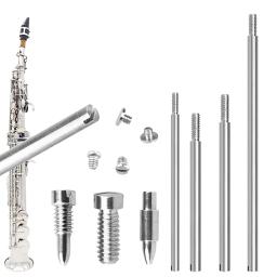 Saxofone Soprano Repair Parts, Sax Reparação Tool Kit, Aço, Sax Soprano Acessórios, Instrumento de Soprano Peças de Reposição, 57Pcs - Image 1