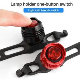 Lâmpadas de aviso de segurança para ciclismo, luz traseira leve para bicicleta, brilho, led, luz traseira para mtb, acessórios de ciclismo - Image 5