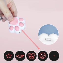 4-em-1 animais de estimação gatos infravermelho teaser brinquedos multifuncional recarregável vários padrões iq treinamento brinquedo luminoso animais de estimação brinquedo - Image 1