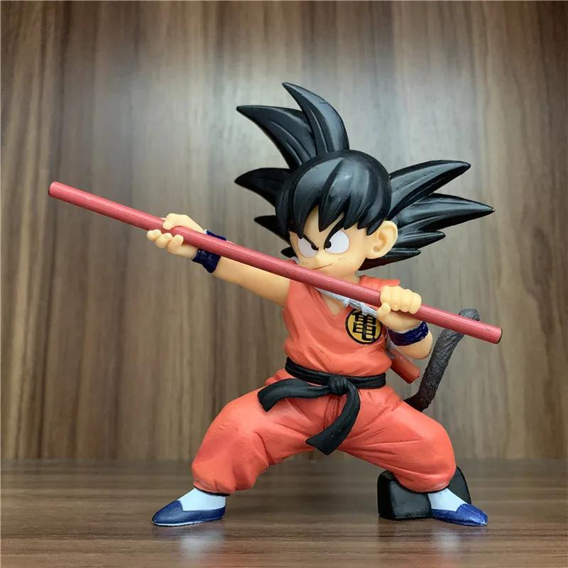 Naa anime dragon ball z son goku criança cenas clássicas figura de ação pvc dbz goku batalha piccolo vegeta mestre roshi modelo brinquedo 12cm - Image 1