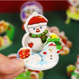 3D Handmade Christmas Cartoon Jigsaw Puzzle, Brinquedos infantis criativos, diversão, série, Natal série - Image 3