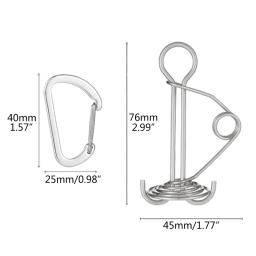 Estacas portáteis aço inoxidável para plataforma polvo, estacas portáteis para uso ar livre, à prova âncoras - Image 6