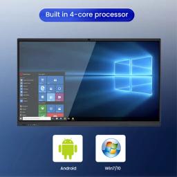 Tela táctil multilíngue LCD, quadro branco interativo de Android, 4K 65 75 85 96 110 Polegada, multilíngue, LCD, tevê esperta - Image 6