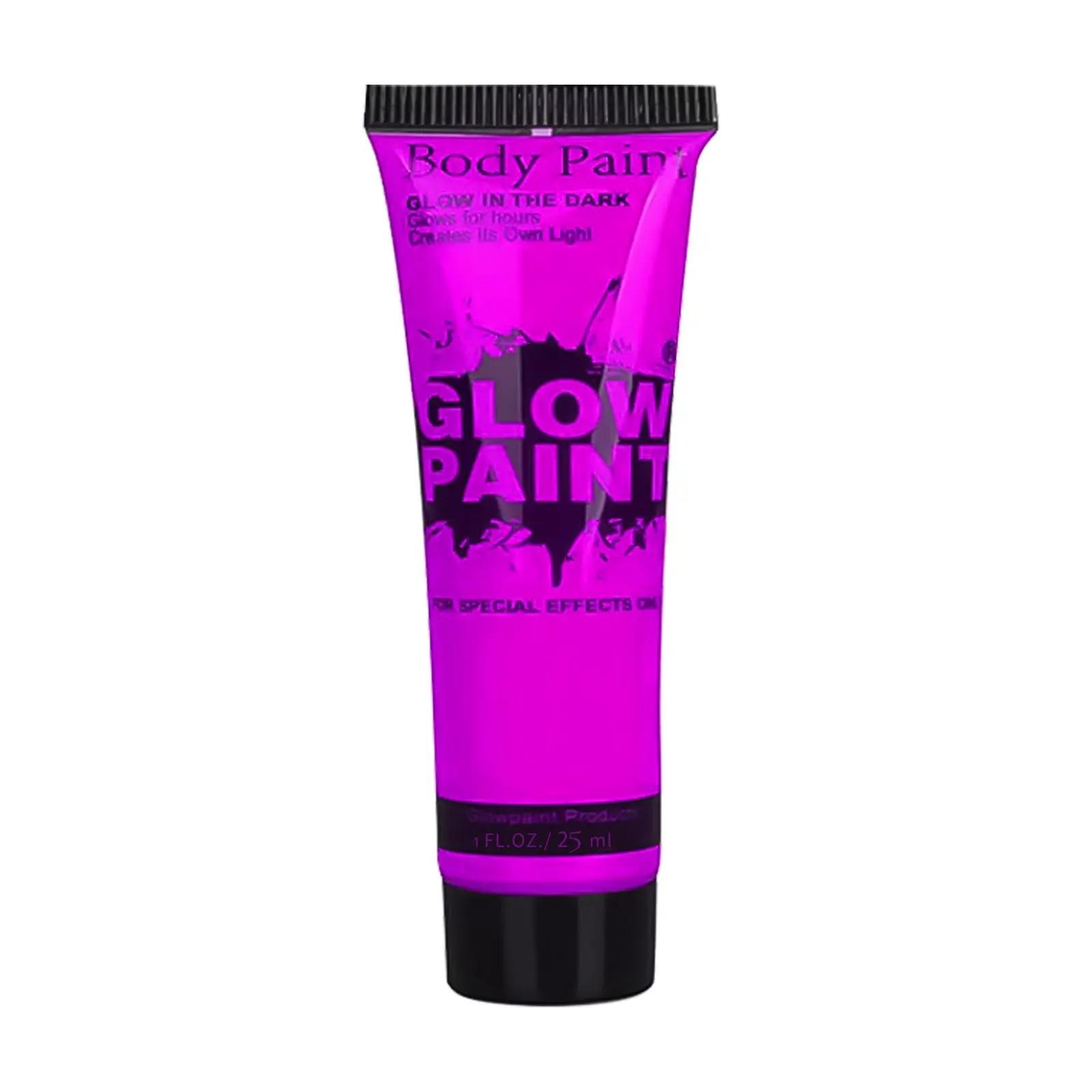 Tinta fluorescente de néon para rosto e corpo, pintura UV brilho para festa de Halloween, maquiagem cosplay para crianças, arte corporal, festival - Image 1