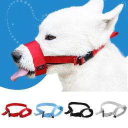 Soft Nylon Mask para cães pequenos, anti-morder, respirável, parar de latir, tampa da boca, cão suprimentos, focinho, ajustando correias - Image 1