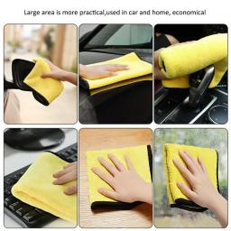Toalhas de limpeza de microfibra, 1-12 peças, limpeza de carro, panos de secagem, janela espessada, toalha de lavagem de vidro, suprimentos de lavagem automática - Image 5