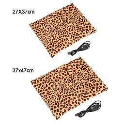 Cobertor elétrico do aquecimento do luxuoso para animais de estimação, cama macia do aquecimento, esteira do USB, cão e gato - Image 6