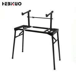 HEBIKUO-Suporte de teclado ajustável duplo, suporte do sintetizador, 2 camada, QA60, melhor, para venda - Image 3
