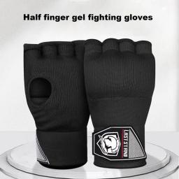 Luvas De Boxe Metade Do Dedo Gel, Envoltório Da Mão, Muay Thai, MMA, Kickboxing, Artes Marciais, Soco, Treinamento De Velocidade, Interno - Image 4
