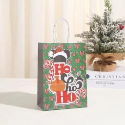 Sacos De Embrulho De Presente De Natal Dos Desenhos Animados, criativo Novo Anime Bonito Pequeno Animal Handheld Sacos De Papel Kraft, Sacos De Presente, 4Pcs - Image 4